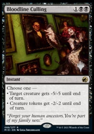 Bloodline Culling (Promo Pack) [Innistrad: Midnight Hunt Promos] MTG Single Magic: The Gathering  | Multizone: Comics And Games