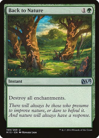 Back to Nature [Magic 2015] MTG Single Magic: The Gathering  | Multizone: Comics And Games