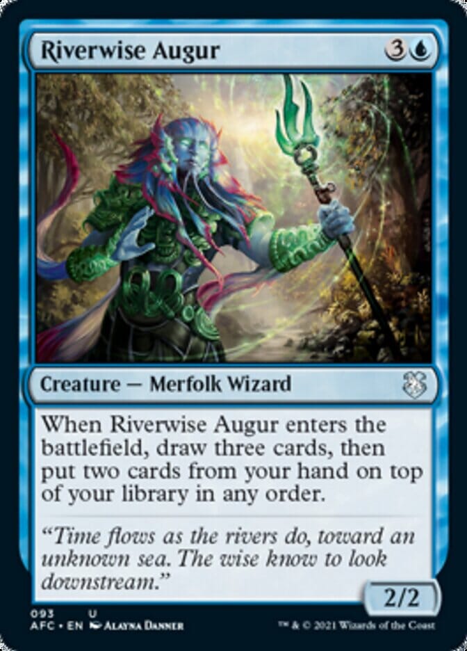 Riverwise Augur [Dungeons & Dragons: Adventures in the Forgotten Realms Commander] MTG Single Magic: The Gathering  | Multizone: Comics And Games