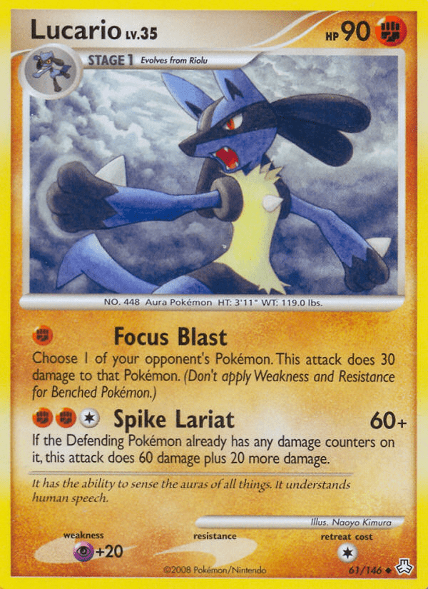 Lucario (61/146) [Diamond & Pearl: Legends Awakened] Pokemon Single Pokémon  | Multizone: Comics And Games