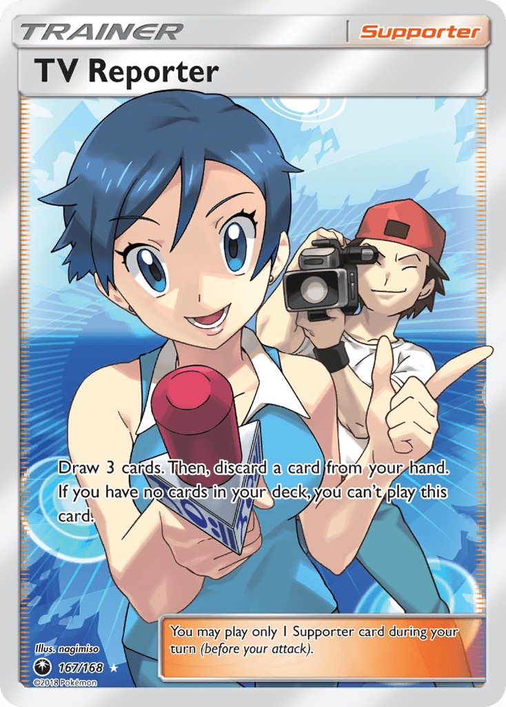 TV Reporter (167/168) [Sun & Moon: Celestial Storm] Pokemon Single Pokémon  | Multizone: Comics And Games