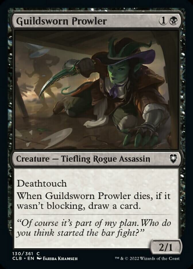 Guildsworn Prowler [Commander Legends: Battle for Baldur's Gate] MTG Single Magic: The Gathering  | Multizone: Comics And Games