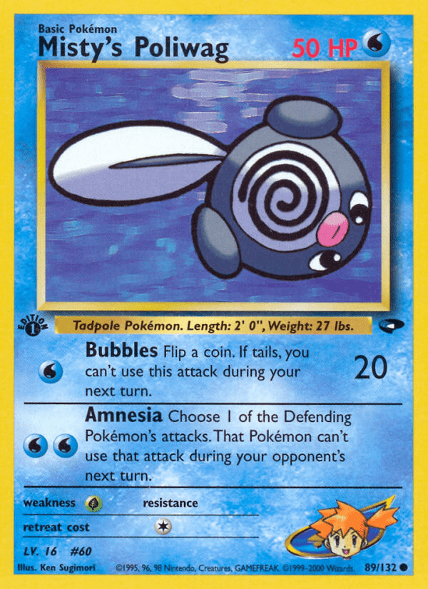 Misty's Poliwag (89/132) [Gym Challenge 1st Edition] Pokemon Single Pokémon  | Multizone: Comics And Games