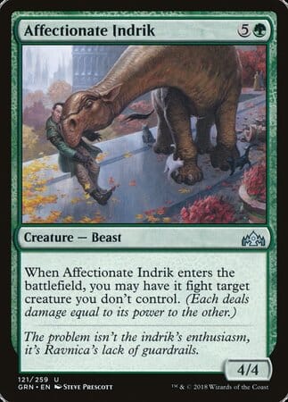 Affectionate Indrik [Guilds of Ravnica] MTG Single Magic: The Gathering  | Multizone: Comics And Games