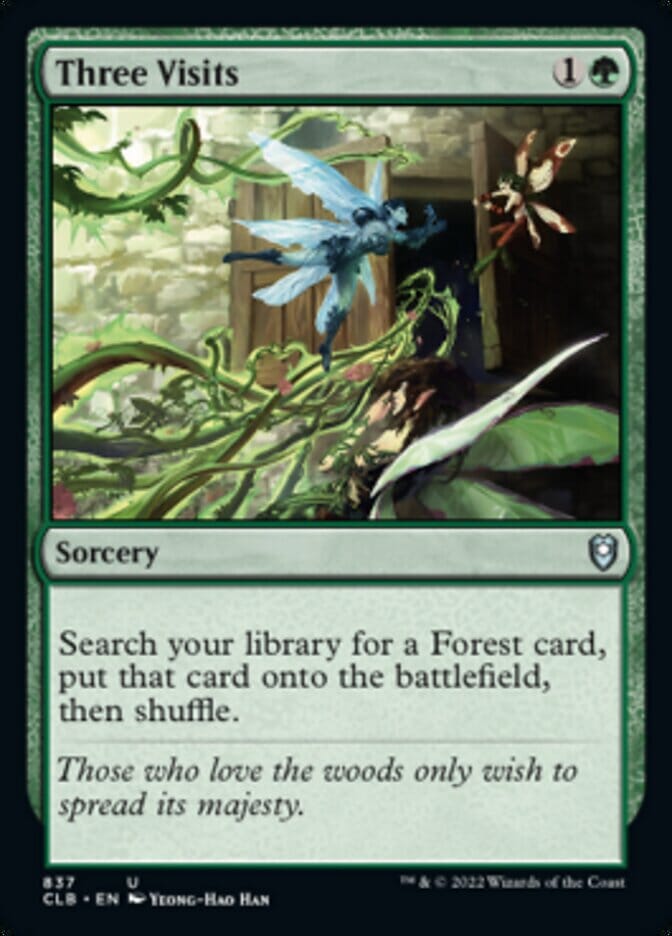 Three Visits [Commander Legends: Battle for Baldur's Gate] MTG Single Magic: The Gathering  | Multizone: Comics And Games