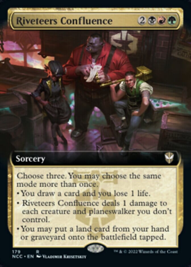 Riveteers Confluence (Extended Art) [Streets of New Capenna Commander] MTG Single Magic: The Gathering  | Multizone: Comics And Games