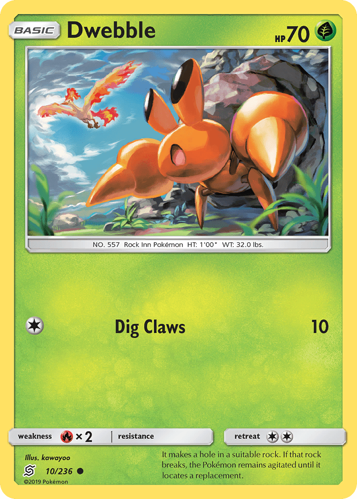 Dwebble (10/236) [Sun & Moon: Unified Minds] Pokemon Single Pokémon  | Multizone: Comics And Games