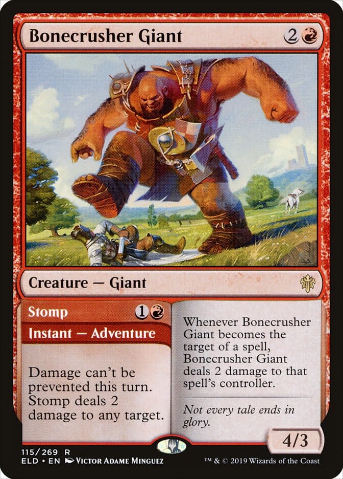 Bonecrusher Giant // Stomp [Throne of Eldraine] MTG Single Magic: The Gathering  | Multizone: Comics And Games