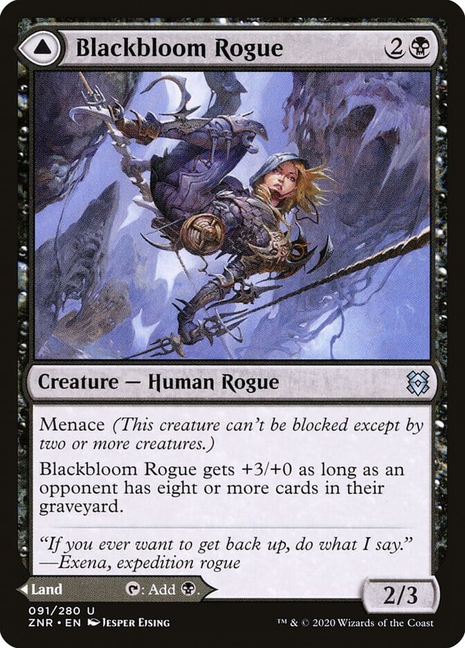 Blackbloom Rogue // Blackbloom Bog [Zendikar Rising] MTG Single Magic: The Gathering  | Multizone: Comics And Games