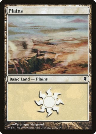 Plains (232a) [Zendikar] MTG Single Magic: The Gathering  | Multizone: Comics And Games