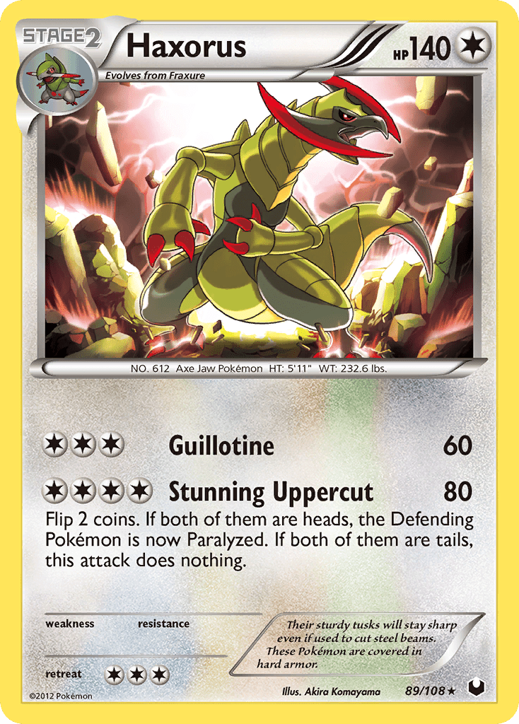 Haxorus (89/108) [Black & White: Dark Explorers] Pokemon Single Pokémon  | Multizone: Comics And Games