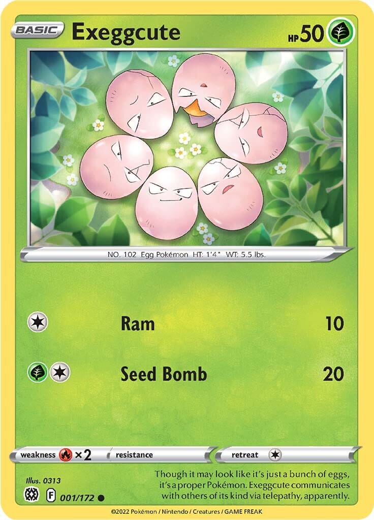 Exeggcute (001/172) [Sword & Shield: Brilliant Stars] Pokemon Single Pokémon  | Multizone: Comics And Games
