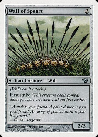 Wall of Spears [Eighth Edition] MTG Single Magic: The Gathering  | Multizone: Comics And Games