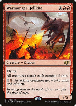 Warmonger Hellkite [Commander 2014] MTG Single Magic: The Gathering  | Multizone: Comics And Games