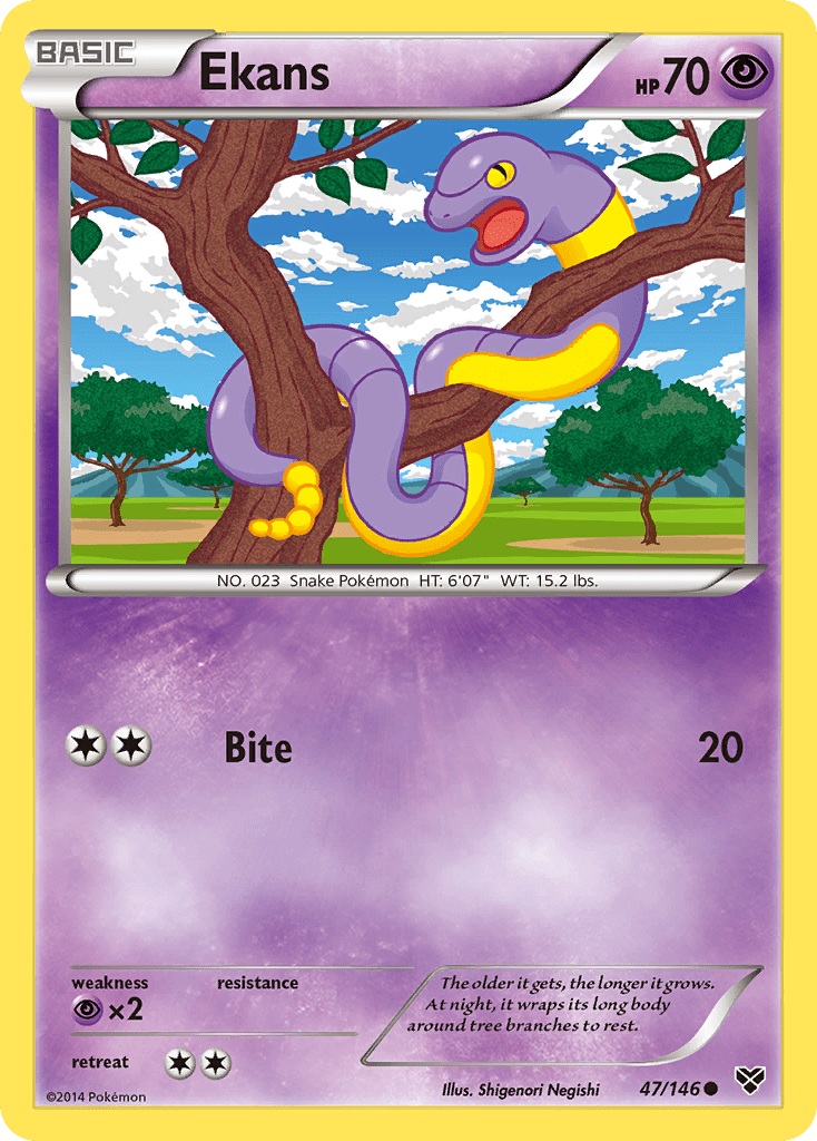 Ekans (47/146) [XY: Base Set] Pokemon Single Pokémon  | Multizone: Comics And Games
