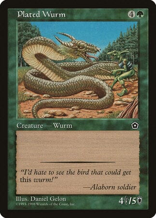 Plated Wurm [Portal Second Age] MTG Single Magic: The Gathering  | Multizone: Comics And Games