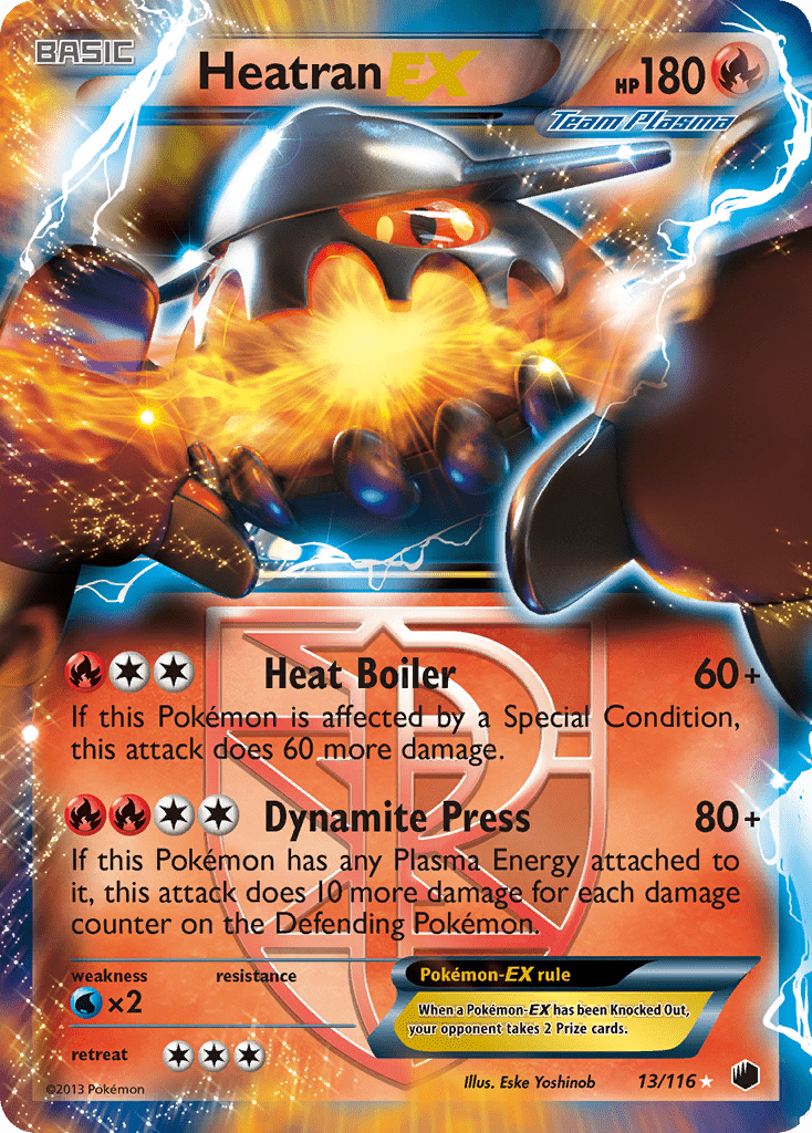 Heatran EX (13/116) [Black & White: Plasma Freeze] Pokemon Single Pokémon  | Multizone: Comics And Games