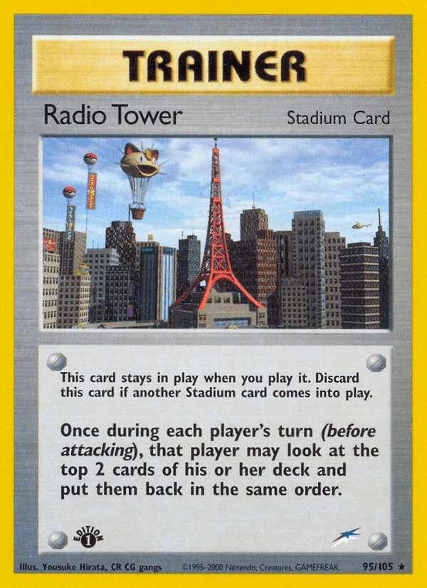 Radio Tower (95/105) [Neo Destiny 1st Edition] Pokemon Single Pokémon  | Multizone: Comics And Games