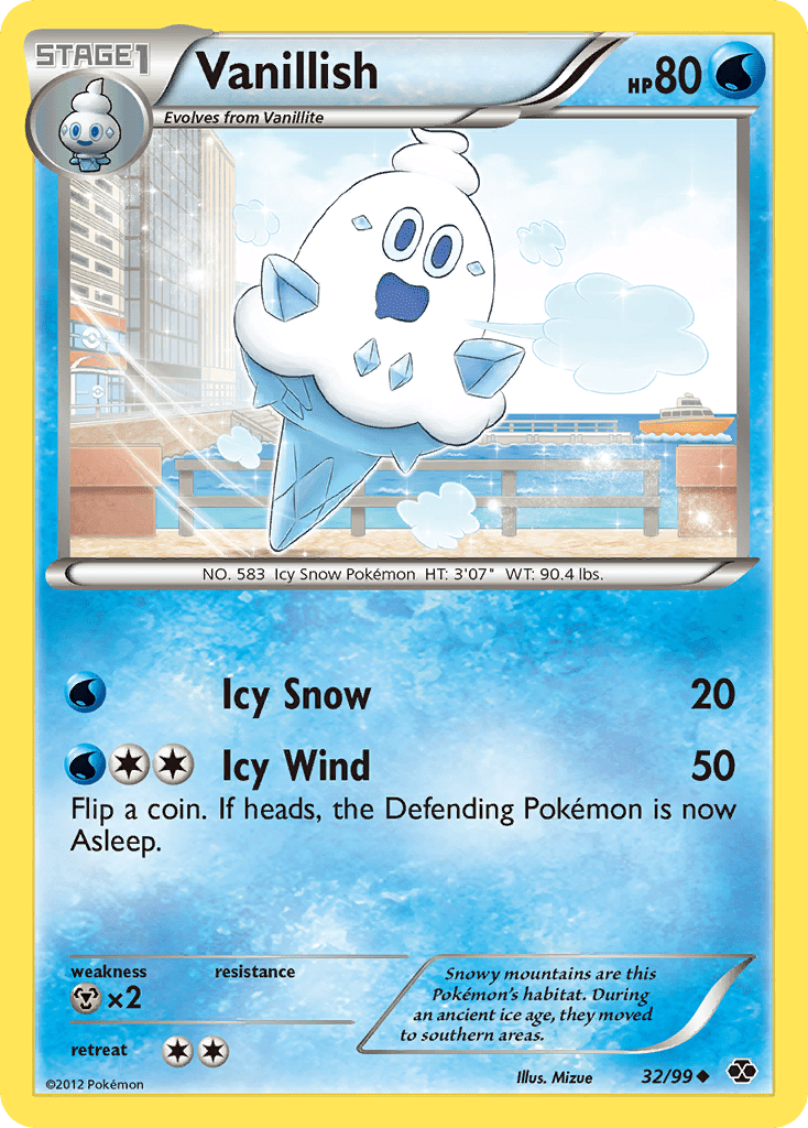 Vanillish (32/99) [Black & White: Next Destinies] Pokemon Single Pokémon  | Multizone: Comics And Games