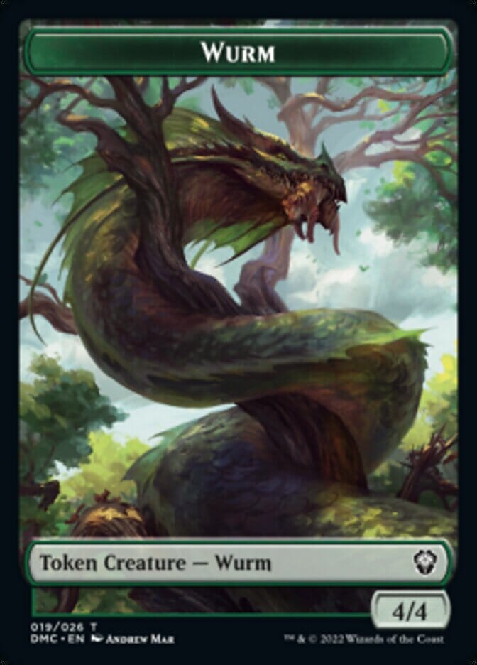 Bird (002) // Wurm Double-sided Token [Dominaria United Tokens] MTG Single Magic: The Gathering  | Multizone: Comics And Games