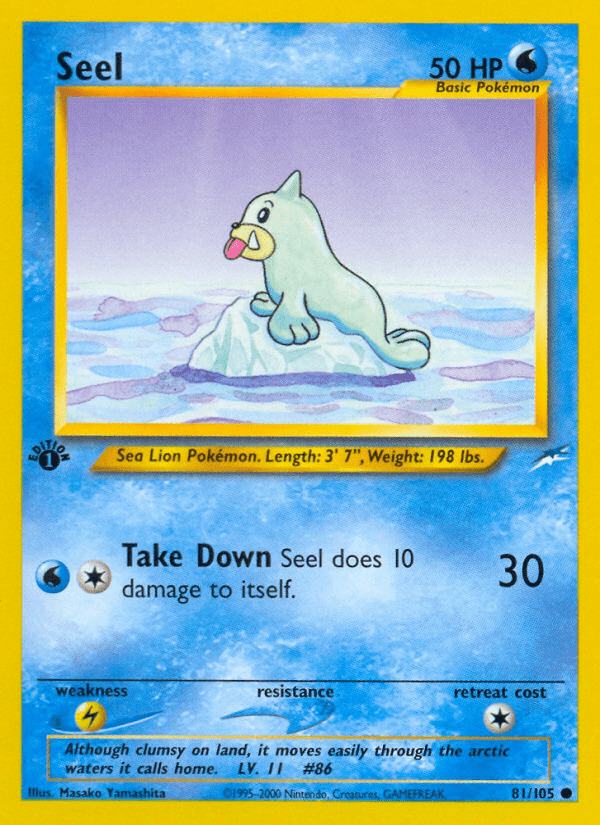 Seel (81/105) [Neo Destiny 1st Edition] Pokemon Single Pokémon  | Multizone: Comics And Games