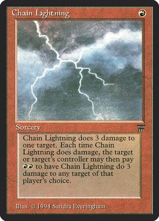 Chain Lightning [Legends] MTG Single Magic: The Gathering  | Multizone: Comics And Games