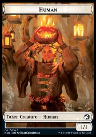 Human // Ooze Double-sided Token [Innistrad: Midnight Hunt Tokens] MTG Single Magic: The Gathering  | Multizone: Comics And Games
