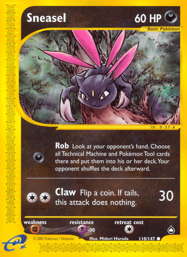 Sneasel (110/147) [Aquapolis] Pokemon Single Pokémon  | Multizone: Comics And Games