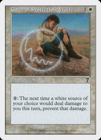 Circle of Protection: White [Seventh Edition] MTG Single Magic: The Gathering  | Multizone: Comics And Games