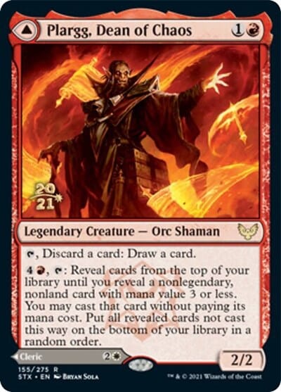 Plargg, Dean of Chaos // Augusta, Dean of Order [Strixhaven: School of Mages Prerelease Promos] MTG Single Magic: The Gathering  | Multizone: Comics And Games
