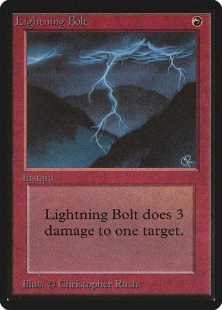 Lightning Bolt [Limited Edition Beta] MTG Single Magic: The Gathering  | Multizone: Comics And Games