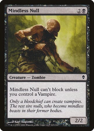 Mindless Null [Zendikar] MTG Single Magic: The Gathering  | Multizone: Comics And Games