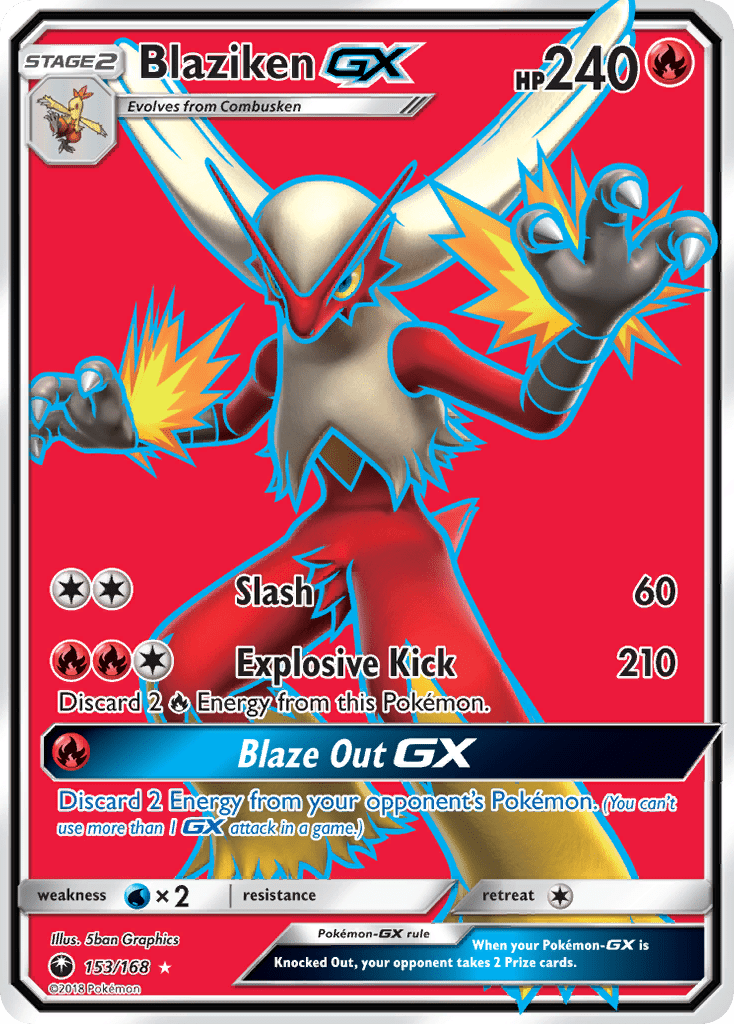 Blaziken GX (153/168) [Sun & Moon: Celestial Storm] Pokemon Single Pokémon  | Multizone: Comics And Games