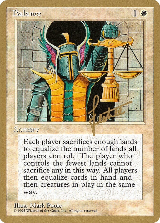 Balance (Bertrand Lestree) [Pro Tour Collector Set] MTG Single Magic: The Gathering  | Multizone: Comics And Games