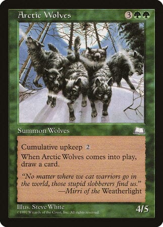 Arctic Wolves [Weatherlight] MTG Single Magic: The Gathering  | Multizone: Comics And Games
