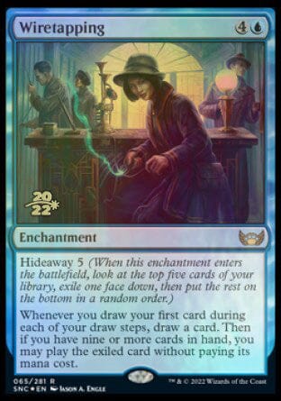 Wiretapping [Streets of New Capenna Prerelease Promos] MTG Single Magic: The Gathering  | Multizone: Comics And Games
