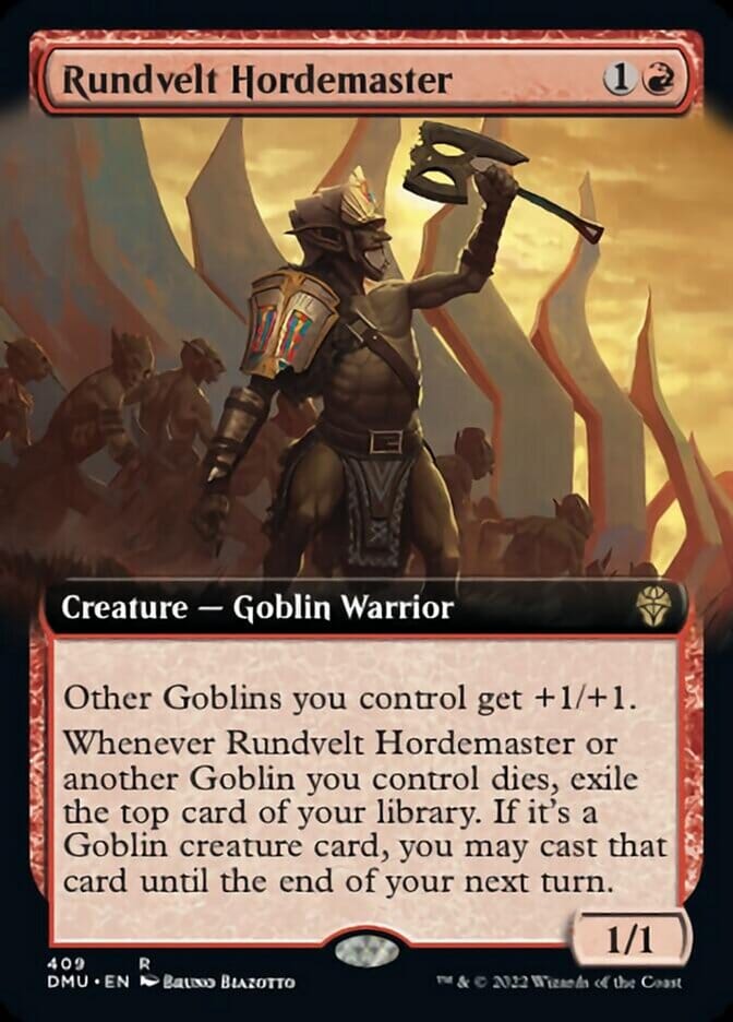Rundvelt Hordemaster (Extended Art) [Dominaria United] MTG Single Magic: The Gathering  | Multizone: Comics And Games