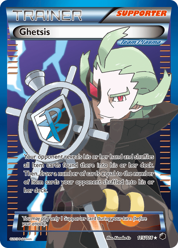 Ghetsis (115/116) [Black & White: Plasma Freeze] Pokemon Single Pokémon  | Multizone: Comics And Games