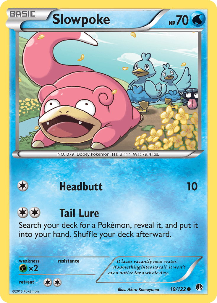 Slowpoke (19/122) [XY: BREAKpoint] Pokemon Single Pokémon  | Multizone: Comics And Games