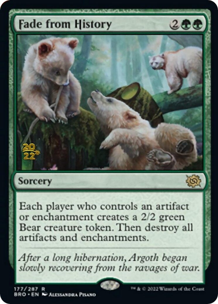 Fade from History [The Brothers' War: Prerelease Promos] MTG Single Magic: The Gathering  | Multizone: Comics And Games