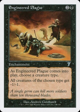 Engineered Plague [Seventh Edition] MTG Single Magic: The Gathering  | Multizone: Comics And Games