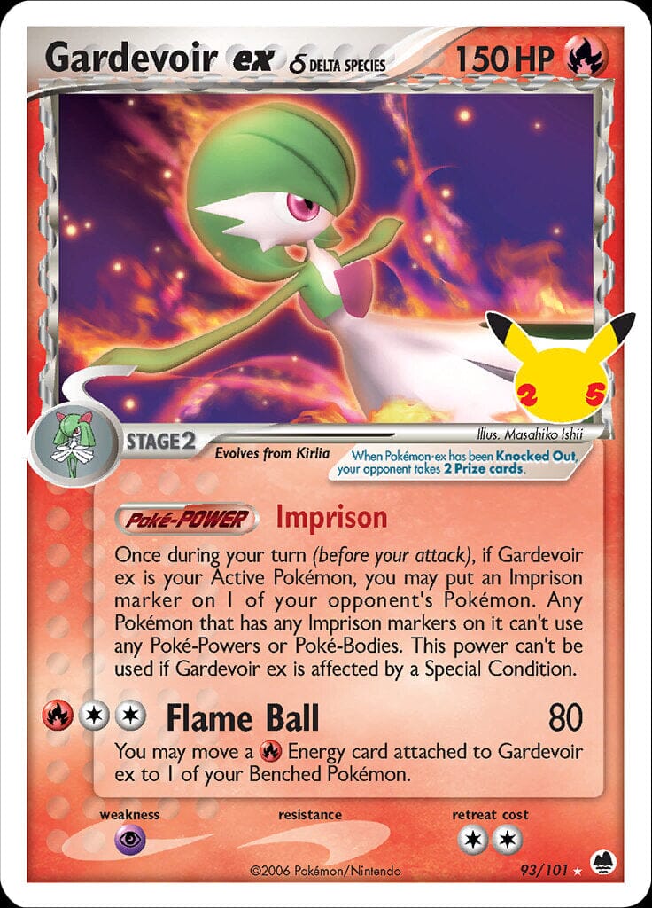 Gardevoir ex (93/101) (Delta Species) [Celebrations: 25th Anniversary - Classic Collection] Pokemon Single Pokémon  | Multizone: Comics And Games