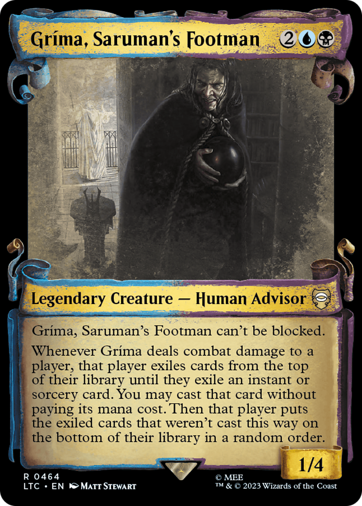 Grima, Saruman's Footman [The Lord of the Rings: Tales of Middle-Earth Commander Showcase Scrolls] | Multizone: Comics And Games