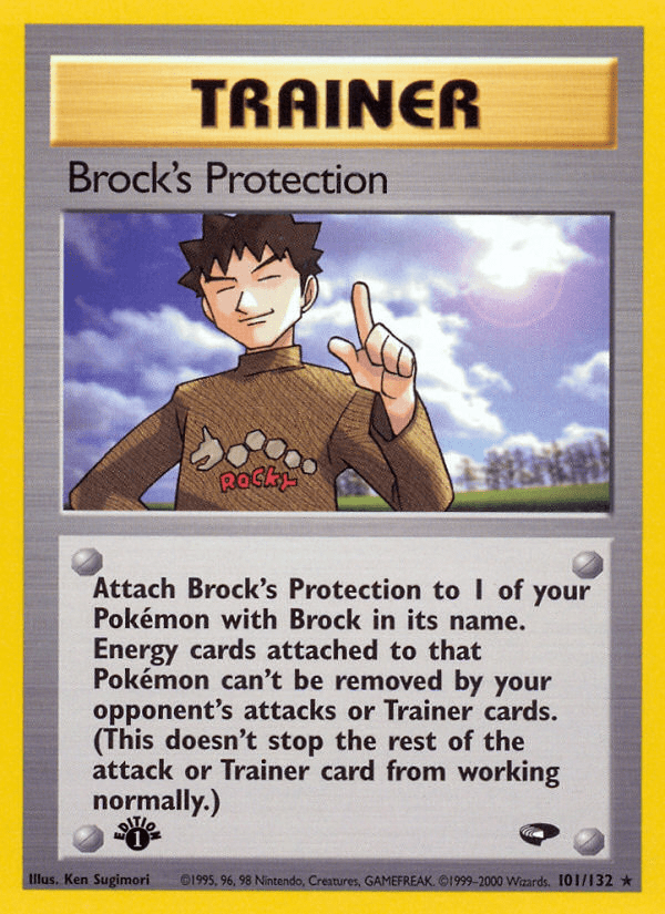 Brock's Protection (101/132) [Gym Challenge 1st Edition] Pokemon Single Pokémon  | Multizone: Comics And Games