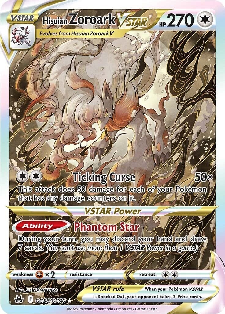Hisuian Zoroark VSTAR (GG56/GG70) [Sword & Shield: Crown Zenith] Pokemon Single Pokémon  | Multizone: Comics And Games