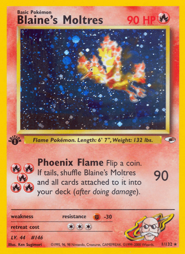 Blaine's Moltres (1/132) [Gym Heroes 1st Edition] Pokemon Single Pokémon  | Multizone: Comics And Games
