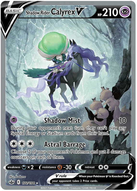 Shadow Rider Calyrex V (172/198) [Sword & Shield: Chilling Reign] Pokemon Single Pokémon  | Multizone: Comics And Games