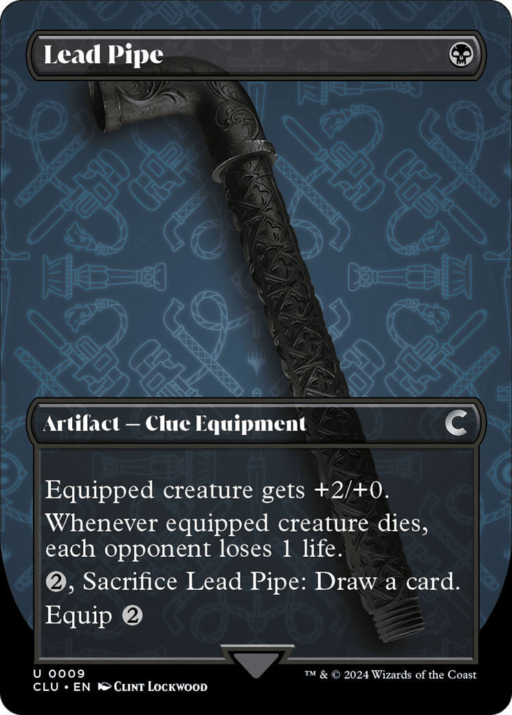 Lead Pipe (Borderless) [Ravnica: Clue Edition] MTG Single Magic: The Gathering  | Multizone: Comics And Games