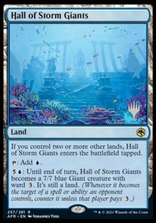 Hall of Storm Giants (Promo Pack) [Dungeons & Dragons: Adventures in the Forgotten Realms Promos] MTG Single Magic: The Gathering  | Multizone: Comics And Games