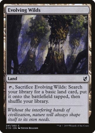 Evolving Wilds [Commander 2019] MTG Single Magic: The Gathering  | Multizone: Comics And Games